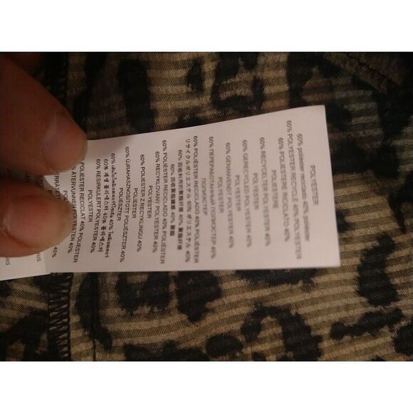 Michael Kors Leopard Button-down Collared dress green medium business Classic - Picture 10 of 11